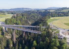 Fertige Behelfsbrücke im Mai 2018