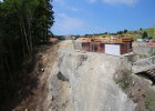 Herstellung Schalung Widerlager West Behelfsbrücke, Juni 2017